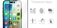 Protection d'écran iPhone 14 Pro Max Transparent couverture complet avec kit d'installation avec protège caméra arrière