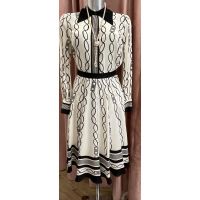 Lot ELISABETTA FRANCHI chemise et jupe écru et noir