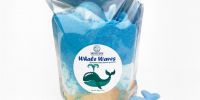 Lot x12 Poudres de bain effervescentes surprise Baleine 400g