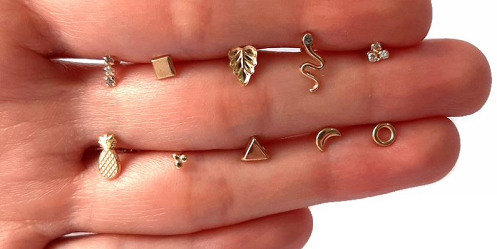 Lot de 10 boucles d’oreilles varié Bébés  2  - 1