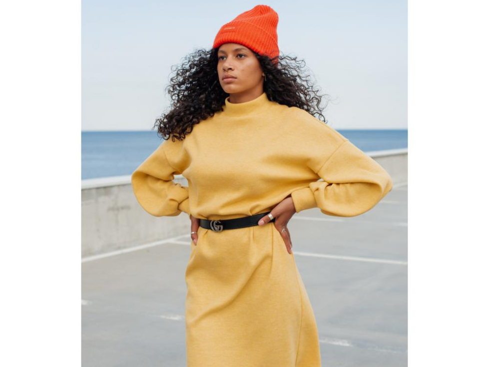 Robe droite en angora - 3