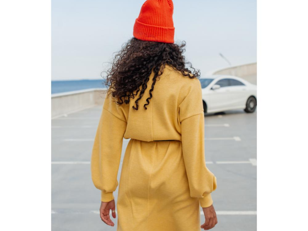 Robe droite en angora - 4