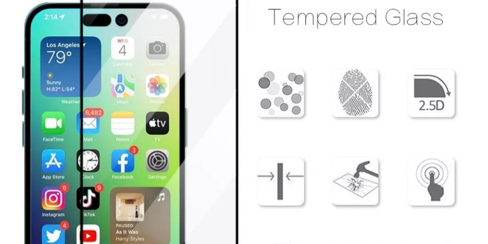 Protection d'écran iPhone 12 Pro Max Transparent couverture complet kit d'installation