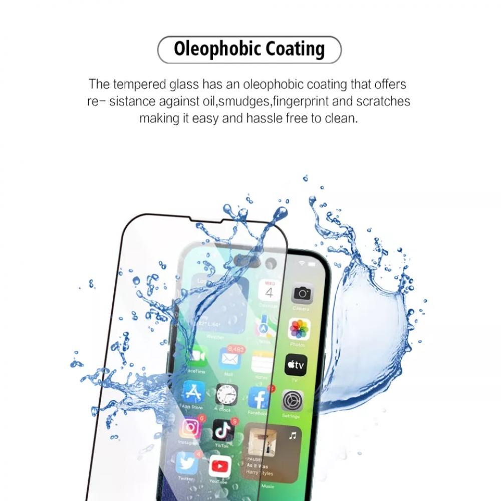 Protection d'écran iPhone 13 pro max/14plus Transparent couverture complet avec kit d'installation - 6